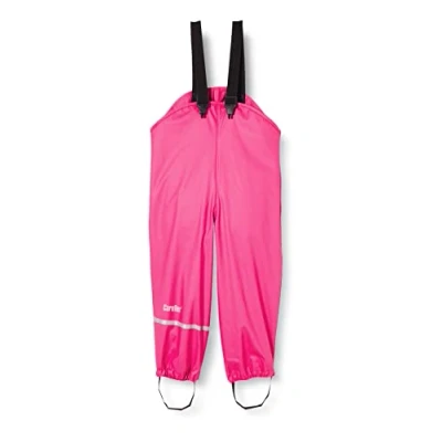 Bild av CareTec Flicka Rain Overall PU w/o fleece Regnbyxor, Real Pink (546), 80