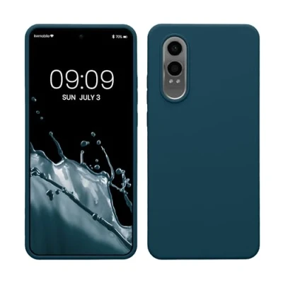 Bild av kwmobile fodral kompatibelt med OnePlus Nord CE 4 Lite 5G TPU silikon telefonskydd mjuk finish blågrön matt