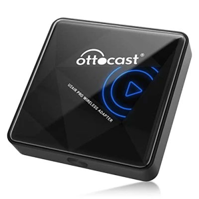 Bild av OTTOCAST Carplay trådlös Adapter för iPhone, A2AIR Pro Wireless Dongel Plug Play kompatibel med kabelansluten funktion i bilen (byggår: 20162024)