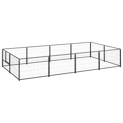 Bild av Hundgård svart 8 m² stål
