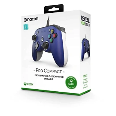 Bild av NACON Official Wired Pro Compact Controller Blue Microsoft Xbox One