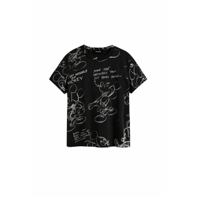 Bild av Designual Ts_Musse Blus, svart/vit, S, S
