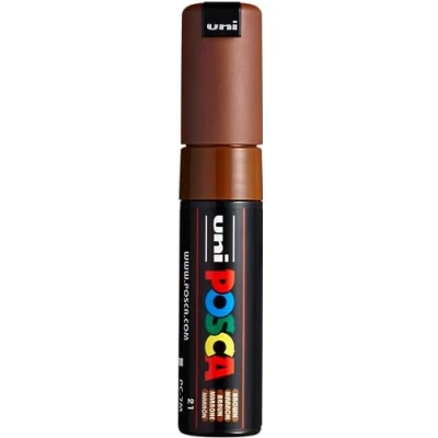 Bild av Uni Ball Posca 181387 PC konisk stor spets markör 7M, 4,55,5 mm, brun