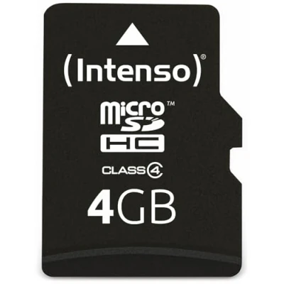 Bild av Intenso Micro SDHC 4 GB Class minneskort inklusive SD adapter