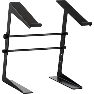 Bild av Pronomic LS 100 laptopstativ DJ notebook stativ (justerbar höjd, perfekt för DJ:er och musiker, material: stål) svart