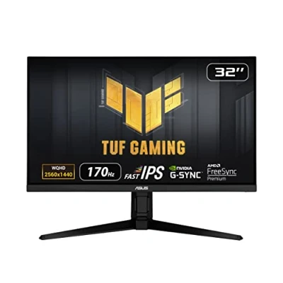 Bild av ASUS TUF Gaming VG32AQL1A 31,5 tums WQHD skärm 170 Hz, 1 ms GtG, FreeSync Premium &amp; G Sync kompatibel, DisplayHDR 400 Fast IPS panel, 16:9, 2560 x 1440, DisplayPort, HDMI, USB, ergonomisk