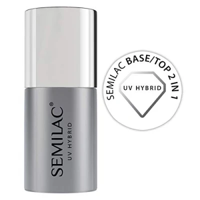 Bild av Semilac BASE TOP 2IN1 FOR UV GEL Polishes Överlack, Storlek: 7 ml,