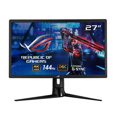 Bild av ASUS ROG Strix XG27UQR 27 tum 4K UHD spelskärm 144 Hz, 1 ms MPRT, G Sync kompatibel, DisplayHDR 400, DSC IPS panel, 16:9, 3840x2160, DisplayPort, HDMI, USB, ergonomisk, svart