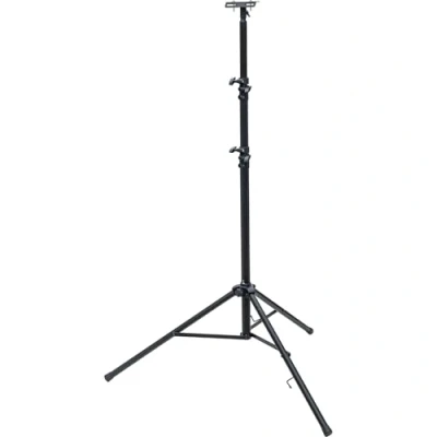 Bild av Brennenstuhl bygg teleskop stativ ST 302 för strålkastare/stabilt med automatisk sänkning (steglöst höjdjusterbar från 1,24m till 3m, max. belastning 20kg, tvärstag, 3 stabila stödrör)