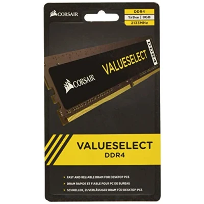 Bild av Corsair (CMV8GX4M1A2133C15) Value Select 8GB (1x8GB) DDR4 2133Mhz CL15 Mainstream Desktop Memory Module Black