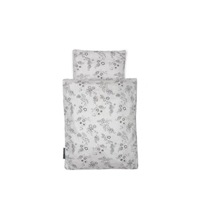 Bild av Smallstuff Doll Bedding Grey Flower garden