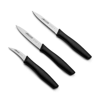 Bild av Arcos Nova paring knivset blad nitrum rostfritt stål handtag polypropen färg svart