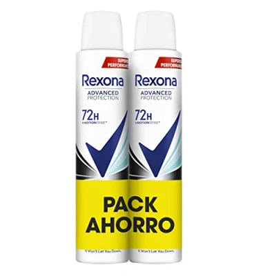 Bild av Rexona Advance Protection Invisible Aqua 72h sprayspraydeodorant för kvinnor 2 x 200 ml