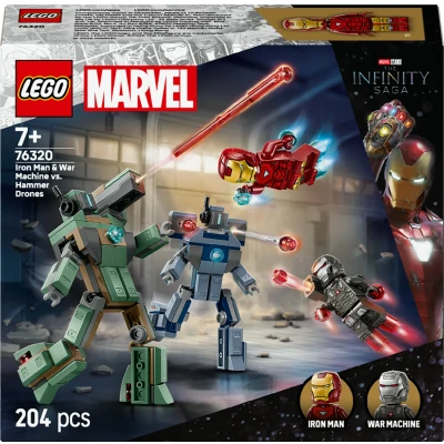 Bild av LEGO DC Super Heroes 76320 Iron Man &amp; War Machine mot Hammer Drones