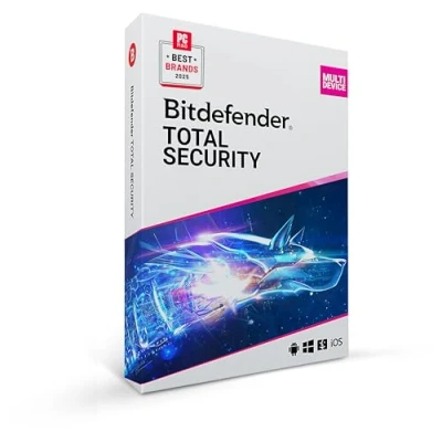 Bild av Bitdefender Total säkerhet 5 enheter 2 års prenumeration PC/Mac Aktiveringskod per post