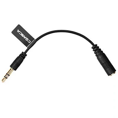 Bild av COMICA CVM CPX TRS (hane) till TRRS (hona) 3,5 mm ljudkabel mikrofonkabeladapter för kamera, adapter