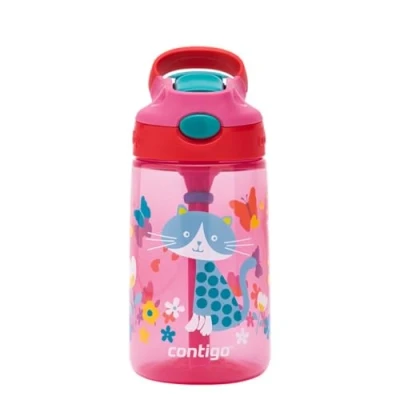 Bild av Contigo Gizmo Flip Autospout drickflaska med sugrör, BPA fri vattenflaska, läckagesäker, perfekt för förskola, skola och idrott, 420 ml