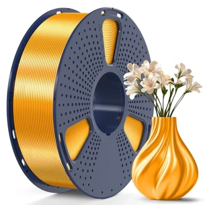 Bild av SUNLU PLA Plus glänsande 3D skrivarfilament, 1,75 mm, silke PLA+ filament, +/ 0,02 1 kg spole för FDM skrivare (mässing)