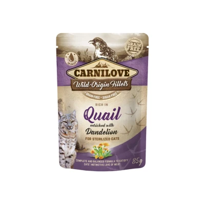 Bild av Carnilove cat pouch rich in Quail enriched w/Dande