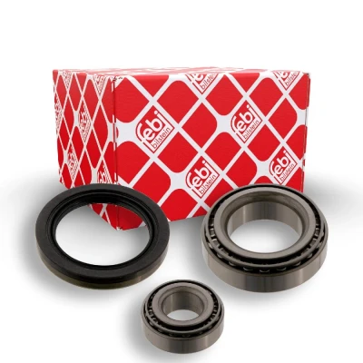 Bild av FEBI BILSTEIN 38649 Kit de roulements roue Essieu avant gauche, droit avec bague ABS 45, 68 Roulement à rouleaux coniques
