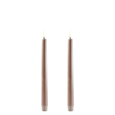 Bild av Uyuni LED Taper Candle Stearinljus Sandstone/Smooth 2,3x25 cm 2,3 x 25