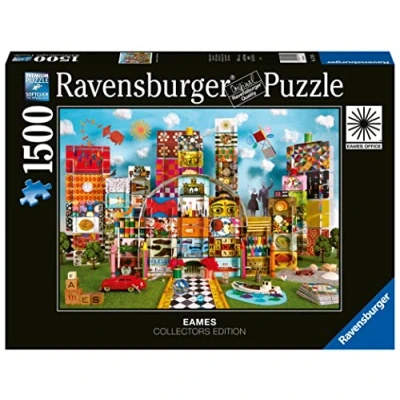 Bild av Ravensburger Eames House of Cards Fantasy 1 500 bitar pussel fÄsr vuxna Ă˘ 17191 varje bit Ĥr unik, Softclick teknik innebĤr att delarna passar perfekt tillsammans