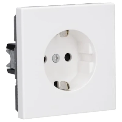 Bild av Jung Schuko uttag 16 A 250 V med beröringsskydd serie LS alpinvit, 1 styck, 1520 KI WW