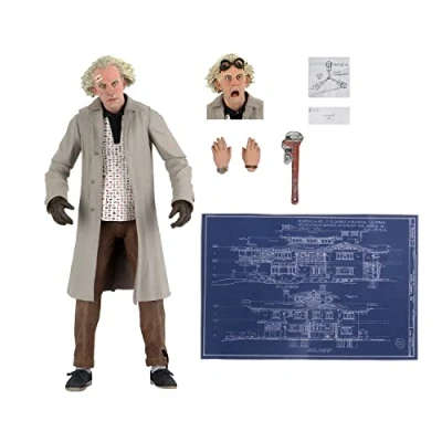 Bild av NECA Back to The Future Doc Brown Ultimate 7In Actionfigur