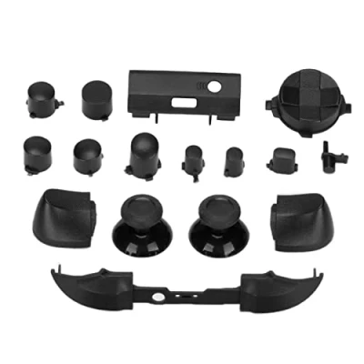 Bild av Fullt Set med Knappar för Series, Dpad Bumpers Utlöser RT LT RB LB ABXY Reparationssats Knappbyte Series X &amp; S(svart)