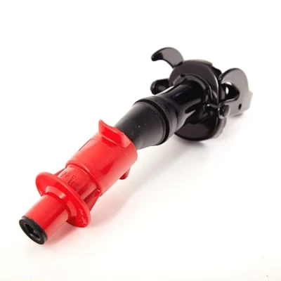 Bild av BW® Pip för bränslebehållare metall bensindunk 5/10/20 liter &quot;Smart Spout&quot; med droppskydd svart RAL 9005 Tillverkad i Europa