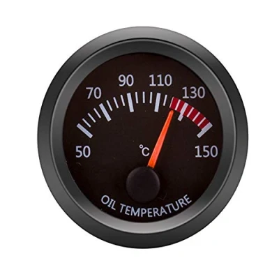 Bild av ETOPARS Bil Auto Motor 52 mm Kit Oljetemperaturmätare Pekare LED ljusindikator Vit Universal