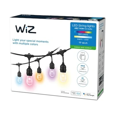 Bild av WiZ smart Fairy Lights inställbar vit och färg, dimbar, 16 miljoner färger, kontroll via app/röst WiFi