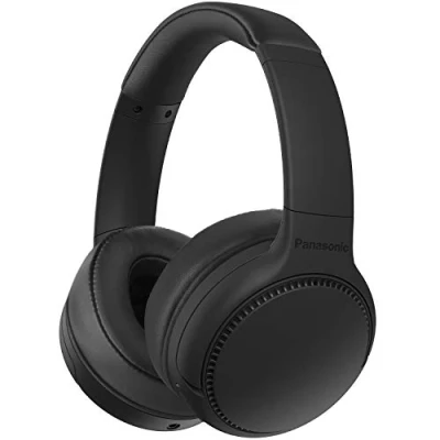 Bild av Panasonic RB M300BE K Bluetooth Over Ear hörlurar (röststyrning, XBS extra bas, 1,2 m kabel, upp till 50 h batteritid) svart