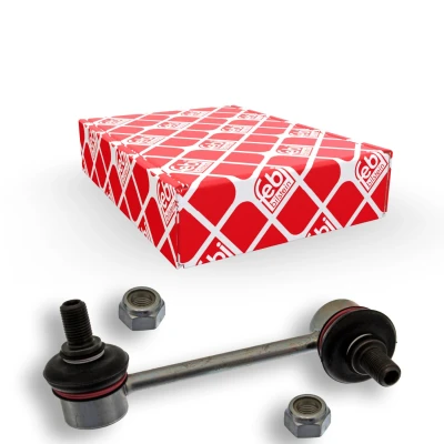 Bild av FEBI BILSTEIN 42947 Biellette de barre stabilisatrice Essieu avant gauche 125 M12 x 1,25 avec écrou autobloquant Acier argent LEXUS: LS II, I