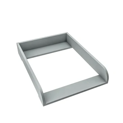 Bild av regalik Skötbordstillsats för Hemnes från IKEA, 50 cm Byråer, Avtagbar Skötbordstillsats, Raka Frontpaneler, Grå, 2 mm ABS material, 72 x 54