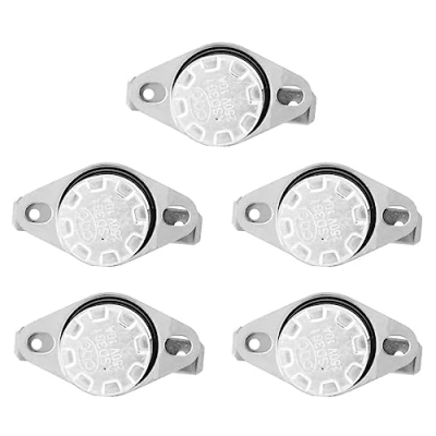 Bild av 5 stycken KSD301 omkopplare temperatursensor kontroll termostat termisk plast järn strömbrytare 250 V 10 A NO(60)