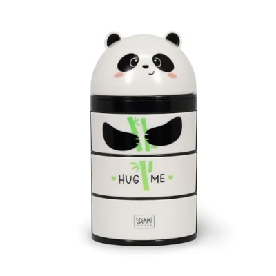 Bild av Legami Skrivbordsorganiserare, skrivbordsorganisatör med 3 sidoöppningar, övre fack glidstängning, Panda tema