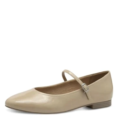 Bild av Tamaris ballerina 1 22122 42 normal, Beige patent, 38 EU