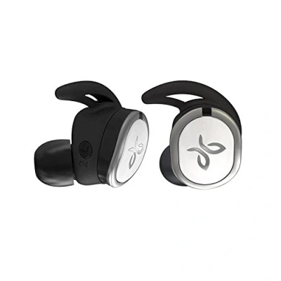 Bild av JaybirdRUN Trådlösa hörlurar för löpning, Bluetooth 4.1, Rundstrålande mikrofon, 4 + 8 timmars batteri, svettbeständig, komfortanpassade öronsnäckor, hoppfri musik, drift, vit