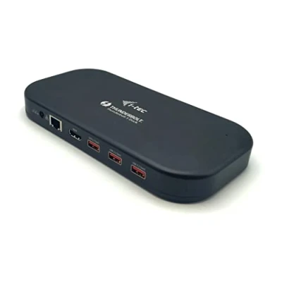 Bild av i tec Thunderbolt 3 USB C 2 x 4K dockningsstation med strömförsörjning 1 3, HDMI, A 3.2 Gen1, Gen2, GLAN, SD, MicroSD, Audio/Mic