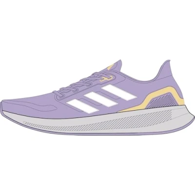 Bild av adidas Kvinnor Runfalcon 5 Running Shoes, powder plum/ftwr white/orange tint, 40 EU
