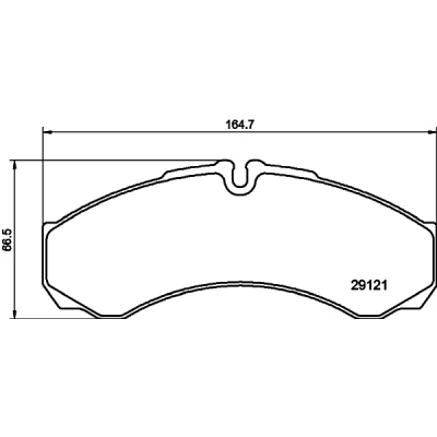 Bild av HELLA 8DB 355 005 411 Jeu de plaquettes frein préparé pour indicateur d&#039;usure IVECO: DAILY 3 Kasten/Kombi, 3, Bus