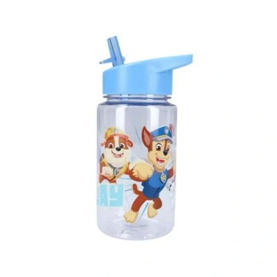 Bild av My sweety pop Pojkflaska Paw Patrol transparent plast för barn dagis skola semester måltid 12 cm 450 ml hydrering presentidé