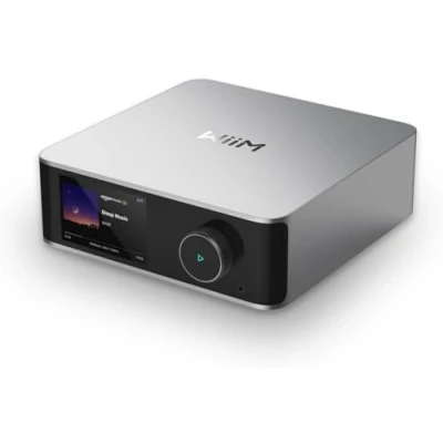 Bild av WiiM Ultra Music Streamer &amp; Digital Förförstärkare 3,5&quot; Pekskärm, Kompatibel med Chromecast Alexa, Streama Spotify, Amazon Music, Tidal Mer HDMI ARC, Phonoingång Hörlursutgång Silver
