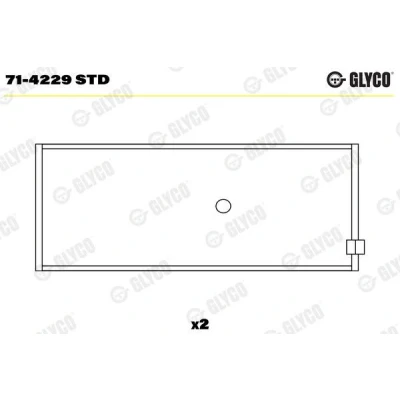 Bild av Vevstakslager GLYCO 71 4229 STD