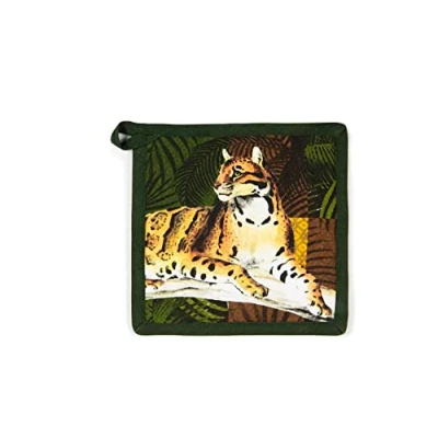 Bild av Excelsa Leopard kökspharts, Cm. 20 x 20, foder 100% bomull, stoppning i polyester