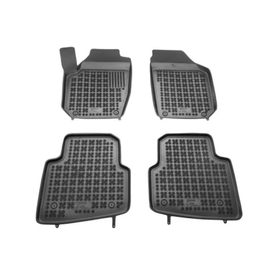 Bild av REZAW PLAST 200205 Ensemble de tapis sol Caoutchouc avant et arrière 4 noir Sur mesure SKODA: Roomster