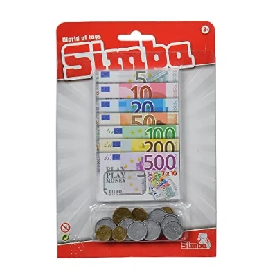 Bild av Simba 104528647 euro spelpengar, 24 mynt, 70 sedlar, från 3 år