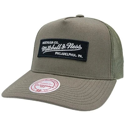 Bild av Mitchell &amp; Ness Trucker Snapback Essential Box Logo, OLIV, one size