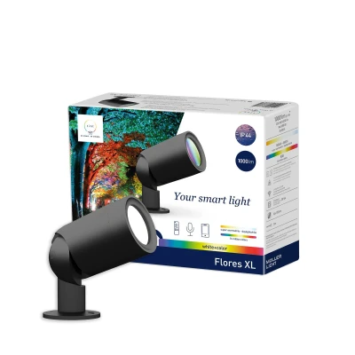 Bild av tint LED strålkastare för utomhusbruk Flores XL, IP44, CCT, RGB
